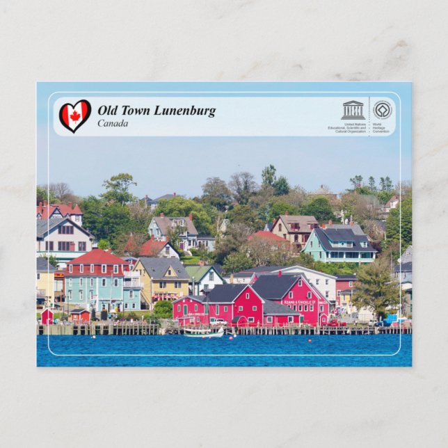 UNESCO WHS - Old Town Lunenburg Postcard (Front)