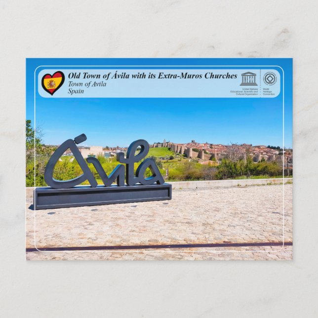 UNESCO WHS - Old Town of Ávila and its walls Postcard (Front)