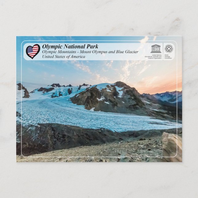 UNESCO WHS - Olympic National Park - Mount Olympus Postcard (Front)