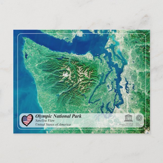 UNESCO WHS - Olympic National Park Postcard (Front)