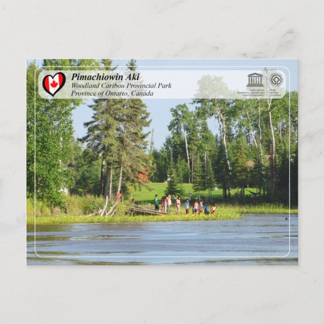UNESCO WHS - Pimachiowin Aki Postcard (Front)