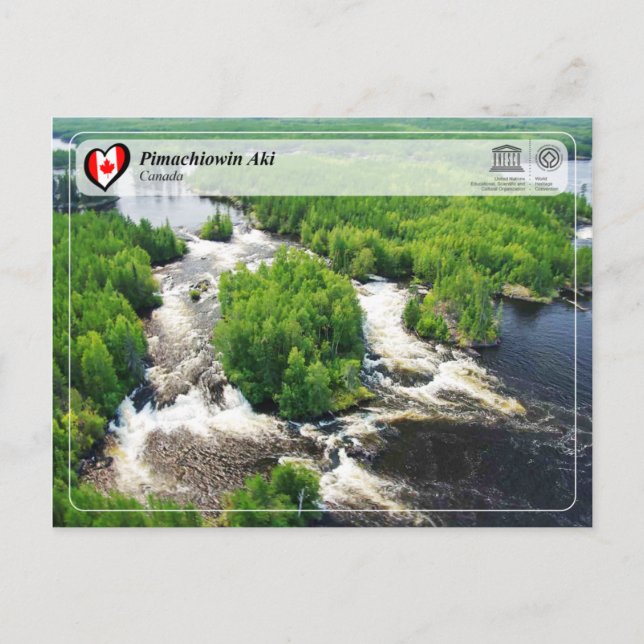UNESCO WHS - Pimachiowin Aki Postcard (Front)