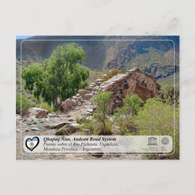 UNESCO WHS - Qhapaq Ñan, Andean Road System Postcard (Front)