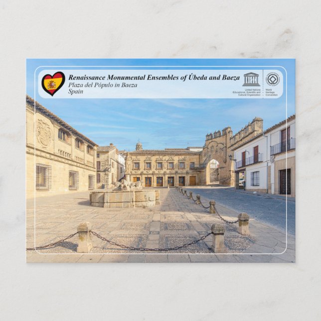 UNESCO WHS - Renaissance Ensembles of Baeza Postcard (Front)