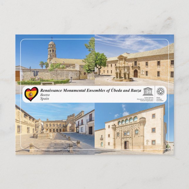 UNESCO WHS - Renaissance Ensembles of Baeza Postcard (Front)