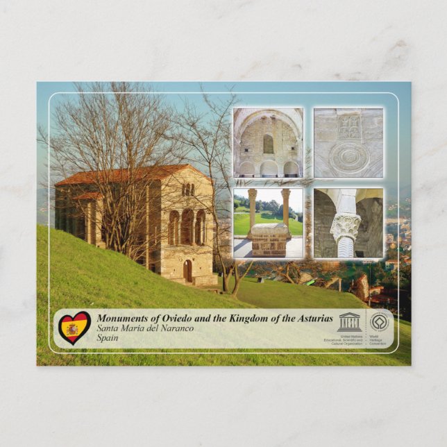 UNESCO WHS - Santa María del Naranco Postcard (Front)