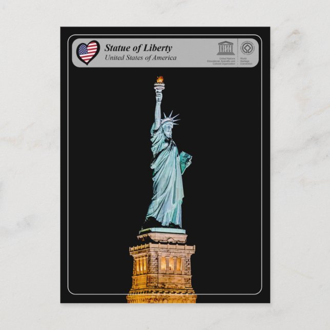UNESCO WHS - Statue of Liberty Postcard (Front)