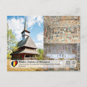 UNESCO WHS - Wooden Churches in Barsana Postcard