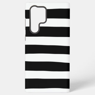Uneven Stripes - Black and White  Samsung Galaxy Case