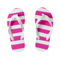 Uneven Stripes in Magenta and White