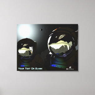 Unexpected Visitors UFO Canvas Print