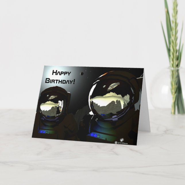 Unexpected Visitors UFO Card (Front)