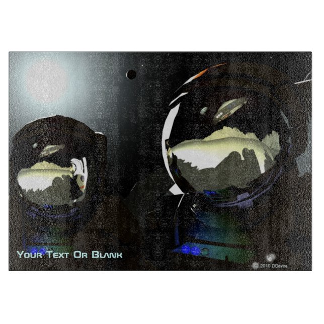 Unexpected Visitors UFO Cutting Board (Front)