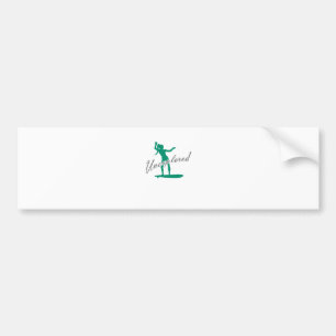 unexplored surfing bumper sticker