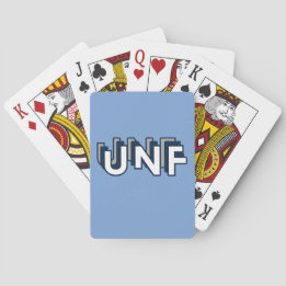 UNF - University of North Florida Blue Playing Cards