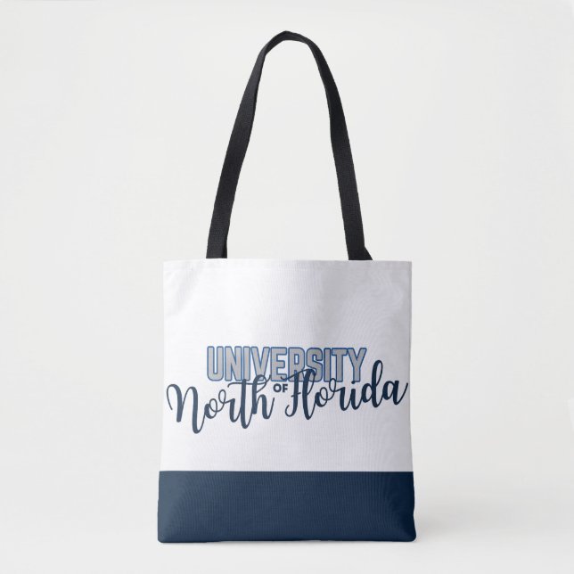 UNF - University of North Florida Script Tote Bag (Front)