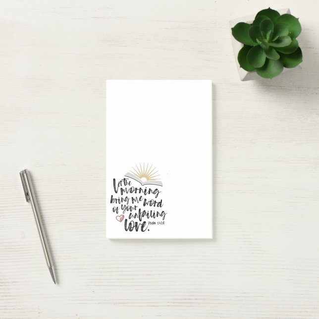 UNFAILING LOVE Bible Scripture   Post-it Notes (Office)