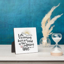 UNFAILING LOVE Psalm Bible Scripture Easel