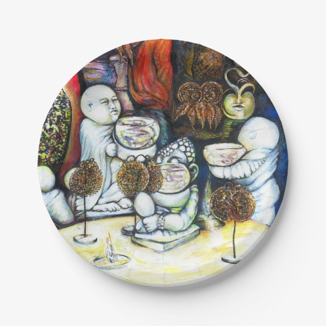 Unfazed by Challenge Paper Plate (Front)