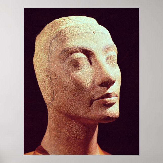 Unfinished head of Nefertiti, New Kingdom Poster (Front)