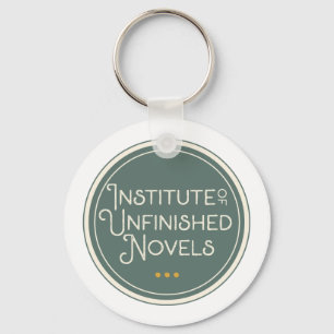 Unfinished Novel button Book Lover Gift Writer Key Ring