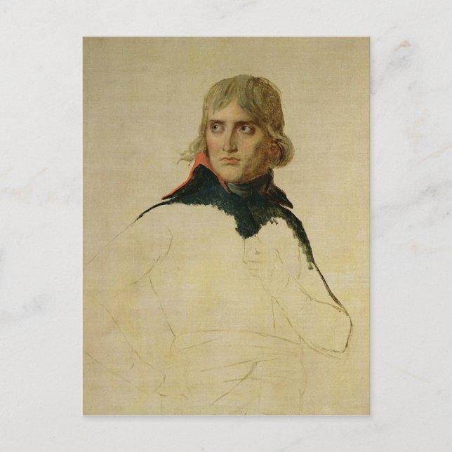 Unfinished portrait of General Bonaparte Postcard (Front)
