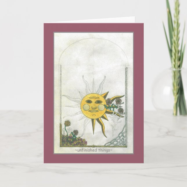 Unfinished Things Greeting Card (Front)