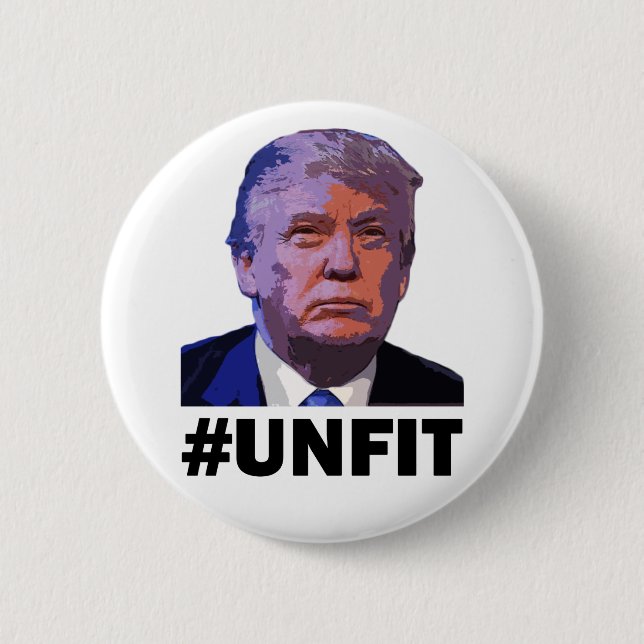 Unfit 6 Cm Round Badge (Front)