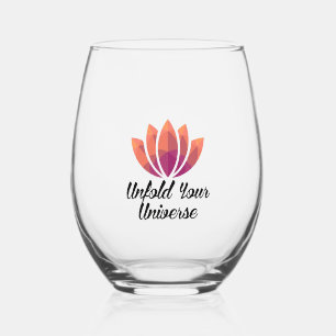 Unfold Your Universe Stemless Wine Glass