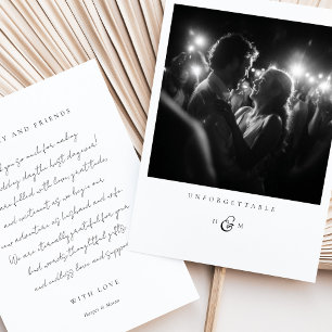 "Unforgettable" Photo Thank You Card