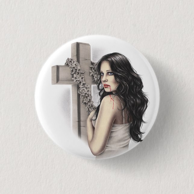 Unforgivable Sinner Vampire Button (Front)