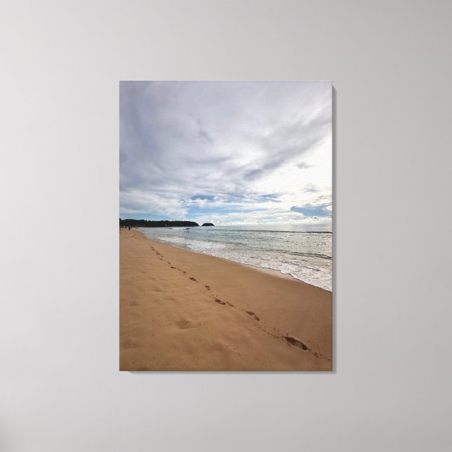 Unforgrtable Footprints Photography Canvas Print (Front)
