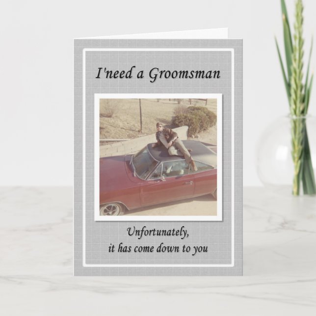 Unfortunate Groomsman Invitation (Front)