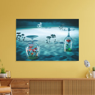Unfrozen – Fragile Life Preserved Canvas Print