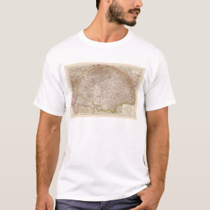 Ungarn, Hungary Atlas Map T-Shirt