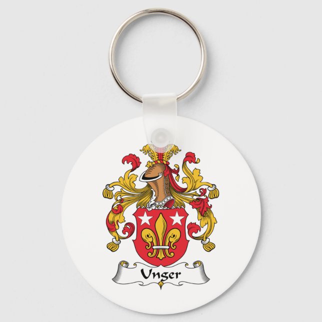 Unger Family Crest Key Ring (Front)