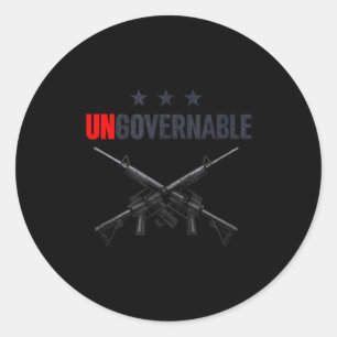 Ungovernable Shirts  Classic Round Sticker