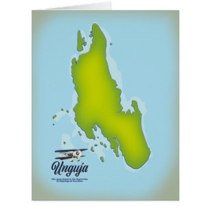 Unguja Island travel map