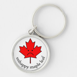 Unhappy Maple Leaf keychain