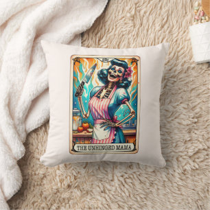 Unhinged Mama Tarot Card Cushion