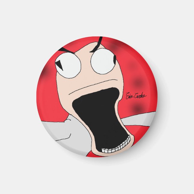 unhinged puppet art magnet (Front)