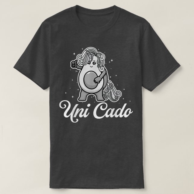 Uni Cado, Cute Avocado, Funny Unicorn, Guacamole,  T-Shirt (Design Front)