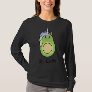 Uni Cado Cute Avocado Unicorn Guacamole Vegan 2 T-Shirt