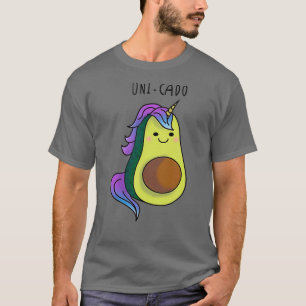 Uni Cado Unicorn Avocado Vegan Birthday Christmas T-Shirt