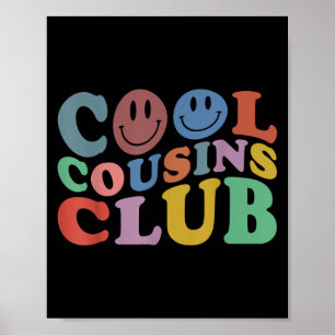 Uni Cool Cousins Club, Funny Cousin Crew Kids Boys Poster