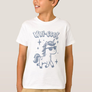 Uni Cool Unicorn Fun Art T-Shirt