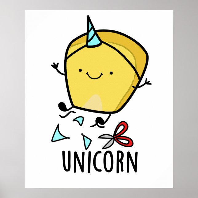 Uni-corn Funny Corn Pun  Poster (Front)