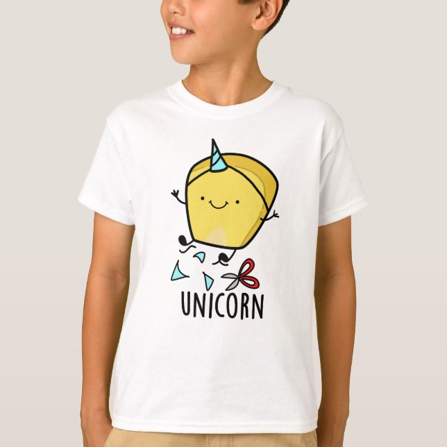 Uni-corn Funny Corn Pun  T-Shirt (Front)