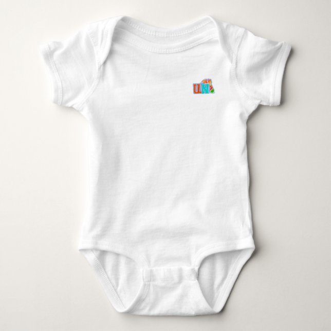 Uni-Duck One Piece Baby Bodysuit (Front)