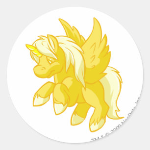 Uni Gold Classic Round Sticker